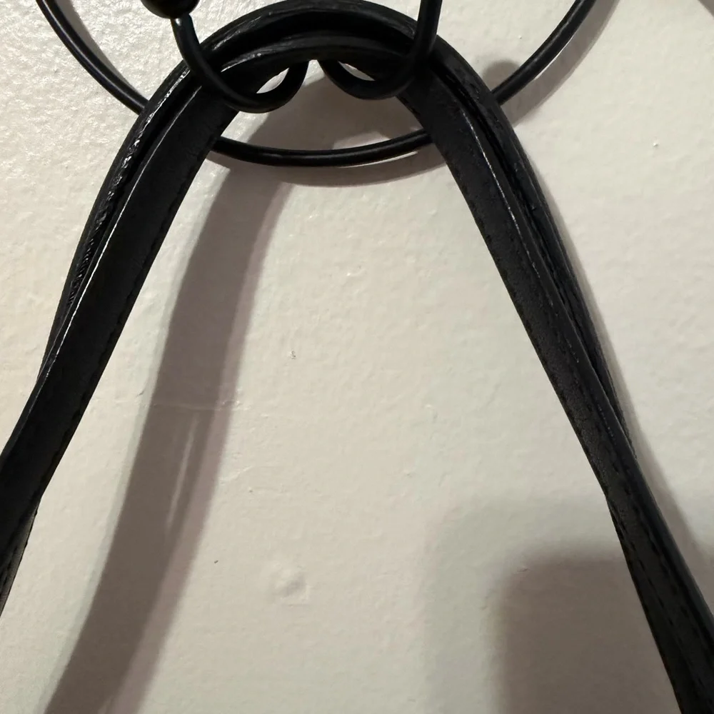 COACH Black CC & Leather Shoulder Purse - Picture 7 of 8